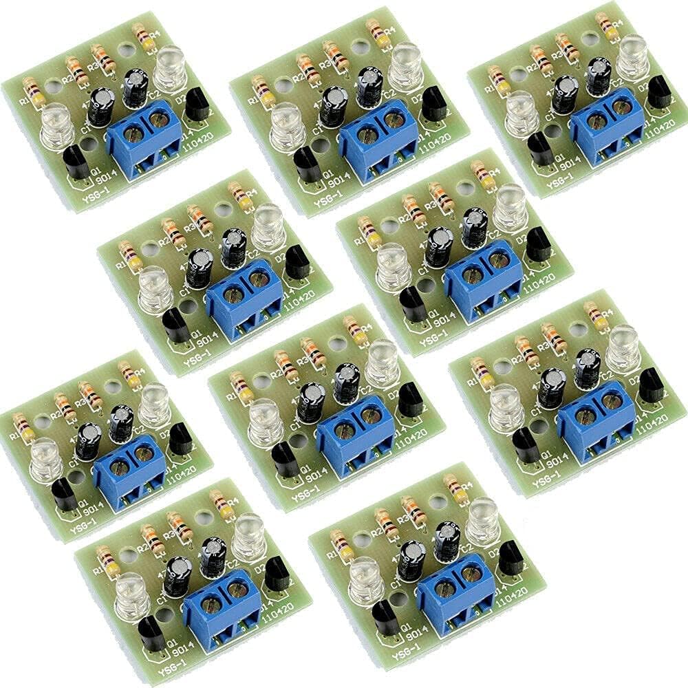 Amazon.com: 10pcs Simple LED Flash DIY Kits 1.2mm Simple LED Flash DIY ...