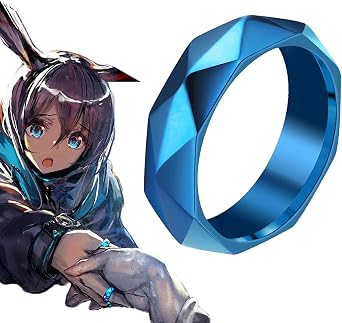 CHIASA Arknights Ring, Ring, Cosplay, Accessory, Amiya, Impressive Style, Arknights, Character Accessory, Stylish Ring, Simple, Unisex, Present, Gift