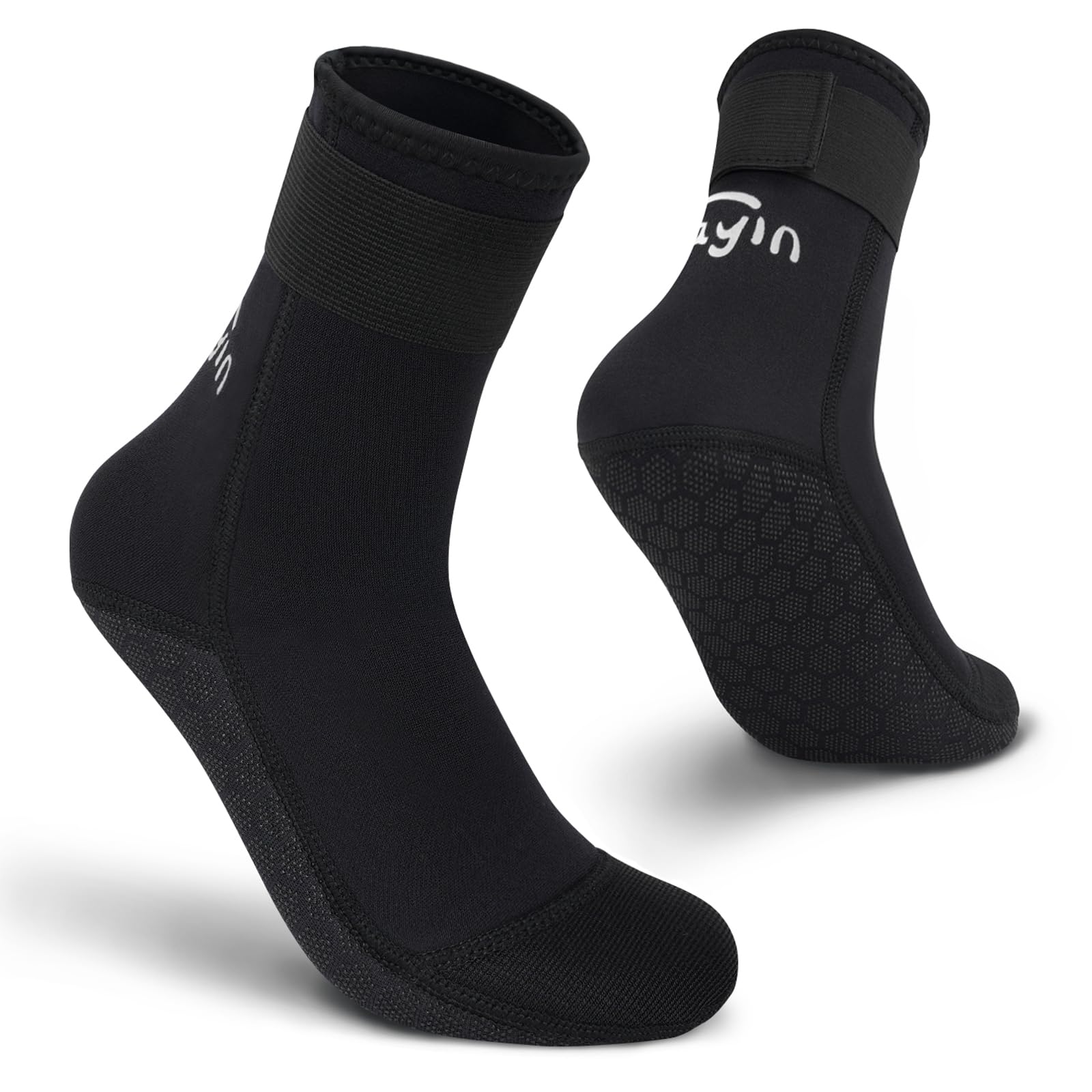 Summshall Chaussettes De Plongée Thermiques Antidérapantes En Néoprène De 3 Mm Pour Homme Et Femme - Chaussettes De Natation Basses Pour Sports Nautiques, Plongée Avec Tuba, Natation, Surf, Voile