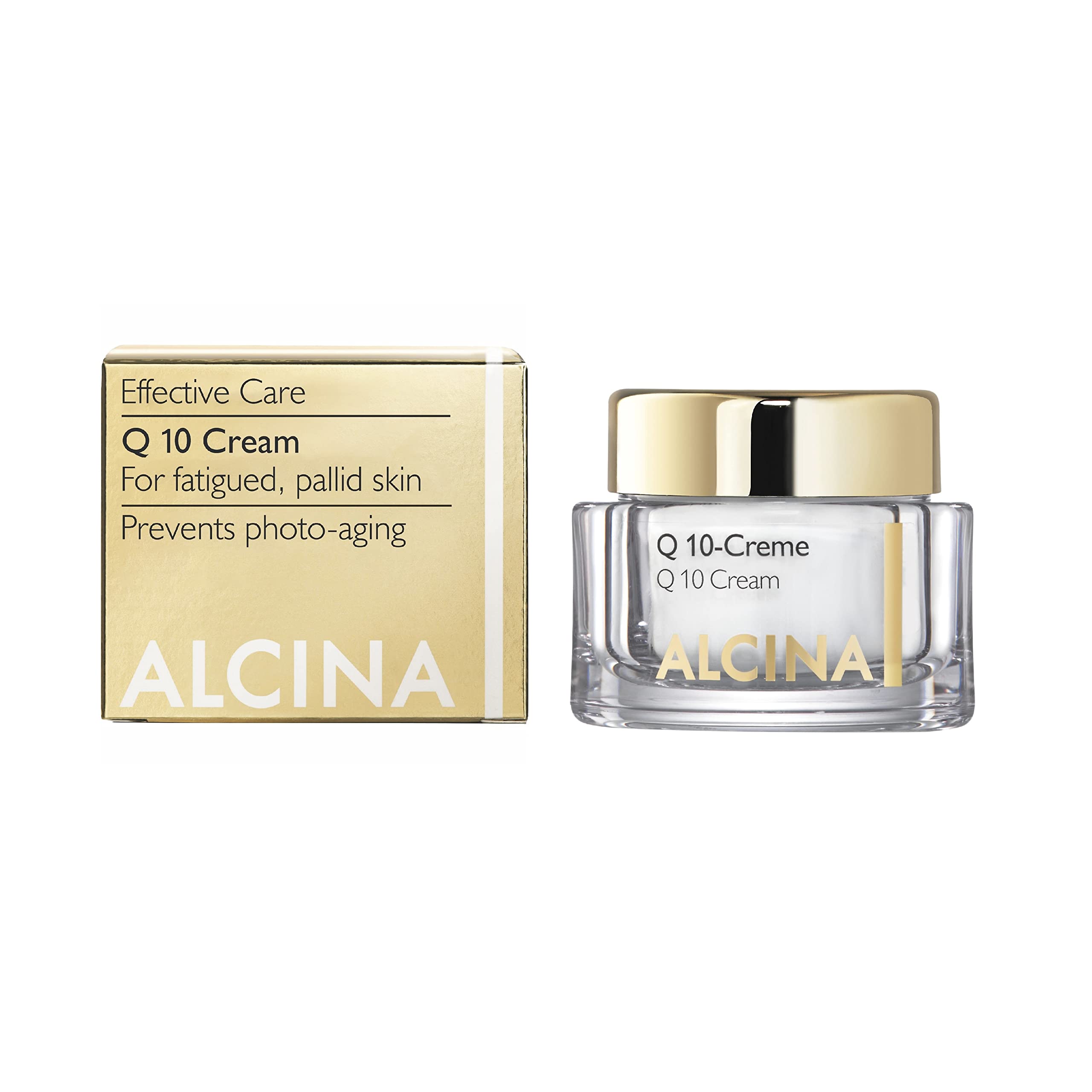 ALCINA Q 10 Face Cream with Coenzyme Q 10, Vitamin E & Shea Butter, Improves the Appearance of the Skin & Prevents Photo-Aging - 50 ml, Made in Germany