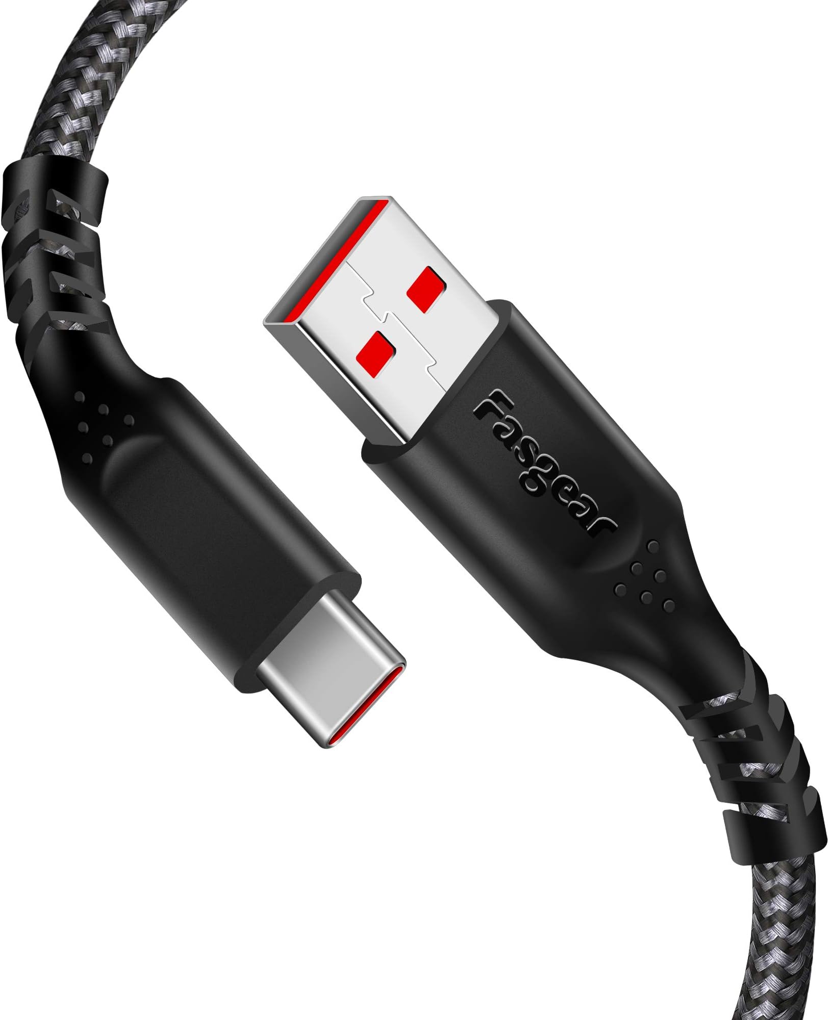 Warp Charge 30W Cable for Oneplus 7 Pro 7T, 1 Pack 3ft/1m Dash Charging USB C Cable Fast Charge Nylon Braided Data Sync USB Type C Cable for Oneplus 7 6T 6 5T 5 3T (3ft, Black)