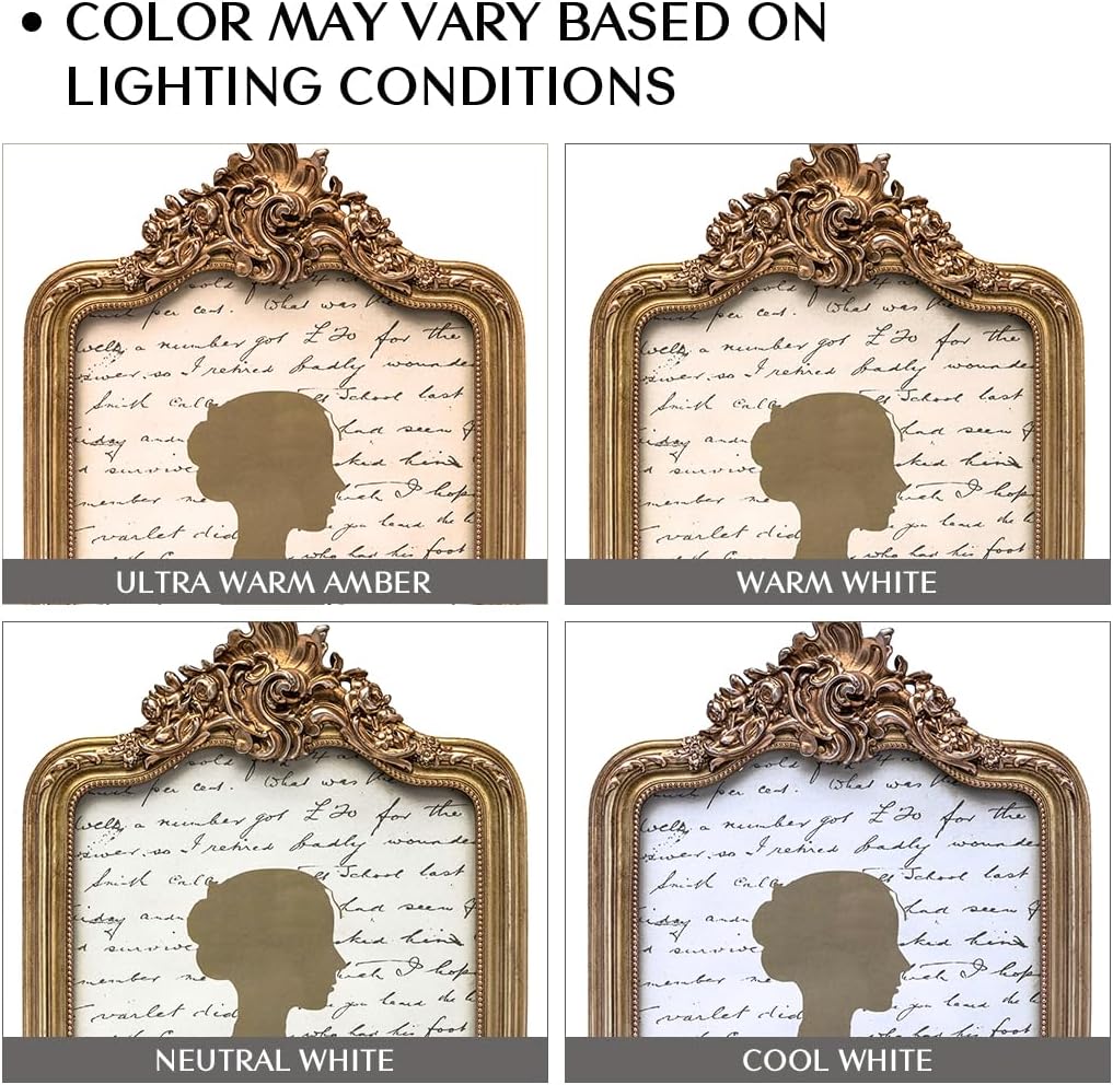 AELS 8x10 Inch Vintage Picture Frame, Elegant Antique Photo Frames with Glass Front, Photo Display, Tabletop Wall Hanging, Gift Ideas, Gold