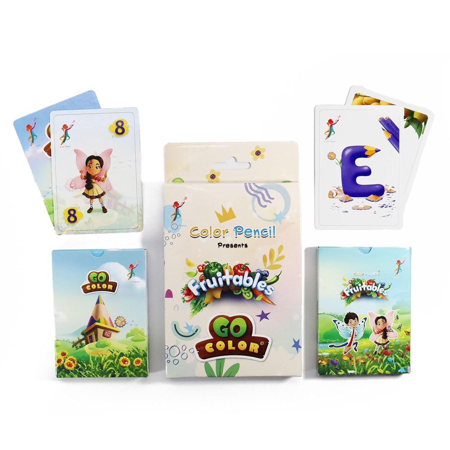 Color Pencil Presents: GoColor & Fruitables Flash Card Combo - The Ultimate Creative & Educational Playset | Enhance Learning with Colors, Alphabets & Nutrition for Toddlers 1.5 Years + (B0D1157KQW) Amazon Price History, Amazon Price Tracker