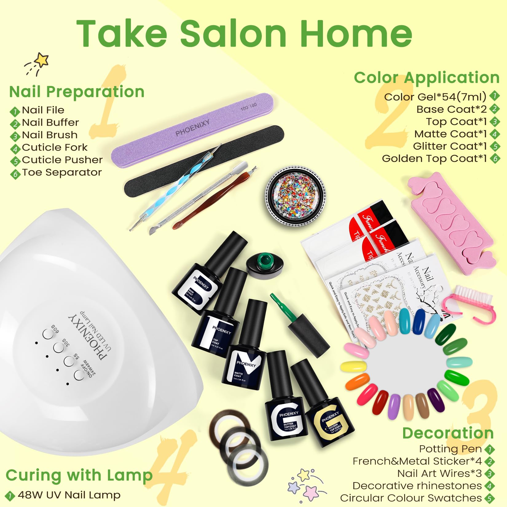 PHOENIXY Gel Nail Polish Set - Image 4