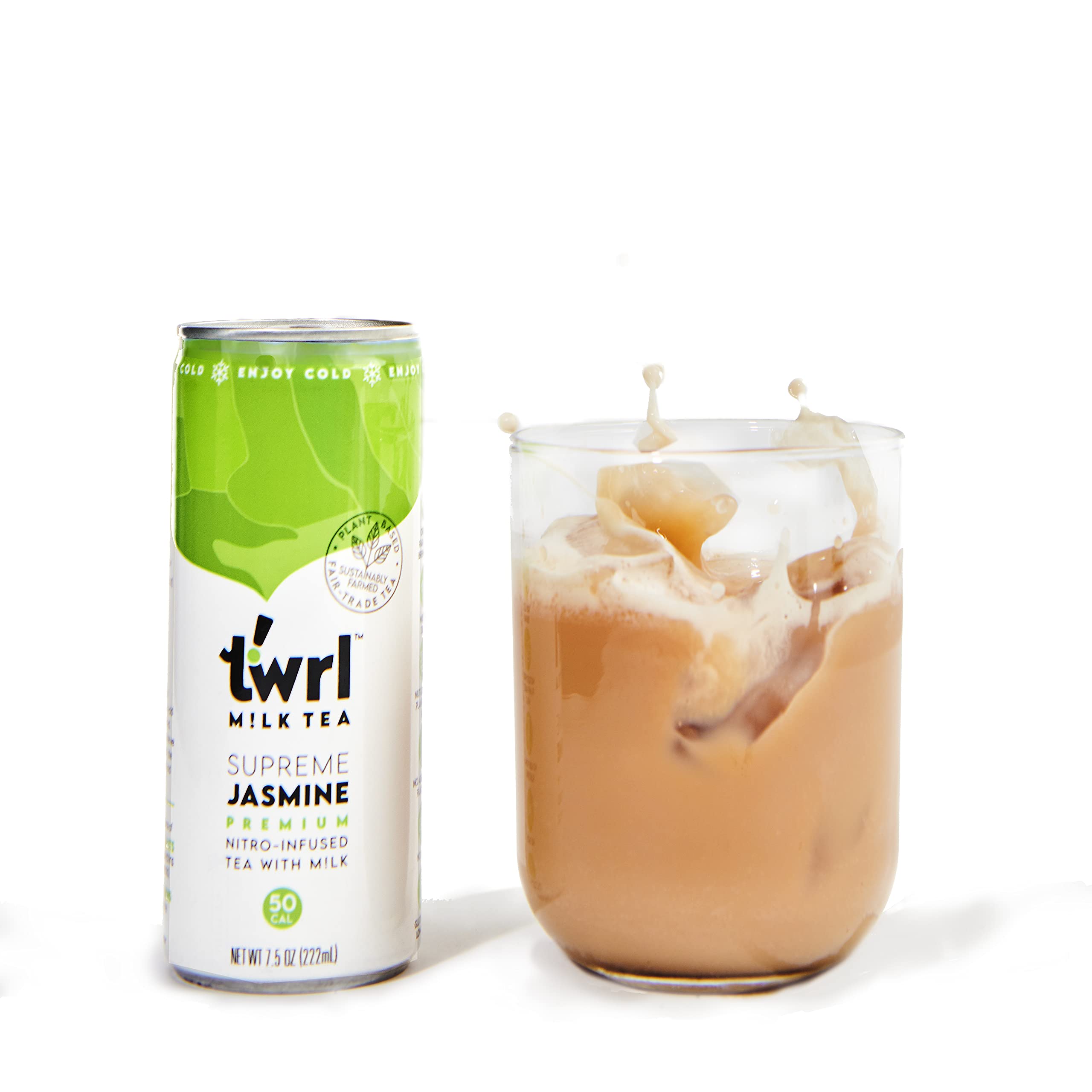 Twrl Milk Tea Variety Pack Hojicha Roasted Green Milk Tea, Original