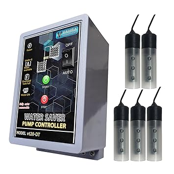 Fully Automatic Dual Tank Water Level Controller Sensor(with Dry Run Protection) with 5 Sensor