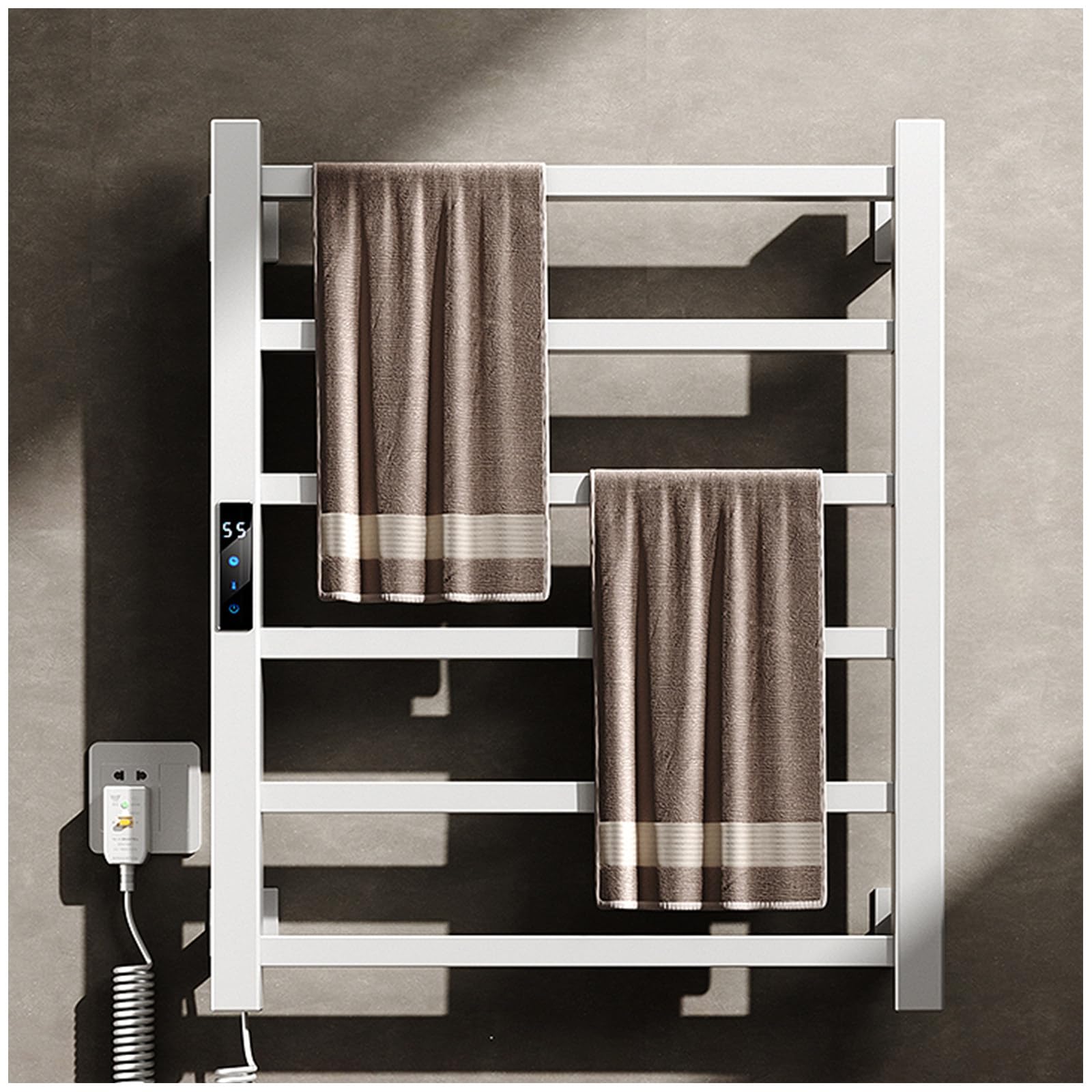 Calentador de toallas eléctrico de 120W para disfrutar de sábanas cálidas tras cada ducha