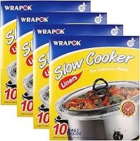 Vista 10 de Bolsas de cocina desechables sin BPA para olla de cocción lenta, para ollas ovaladas o redondas, tamaño grande de 13 x 21 pulgadas, se adapta de 3 a