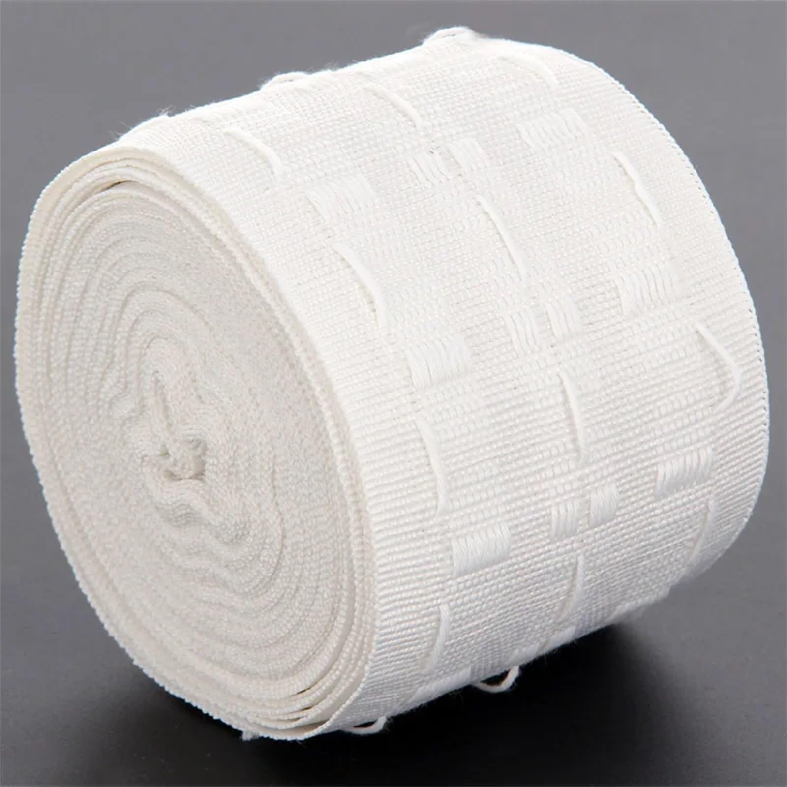 Rufflette pour Rideaux Bande plissée Blanche de 10/30 mètres, à Utiliser for Le Rideau, Bande supérieure œillets, Crochet, Accessoires(5 Meters)