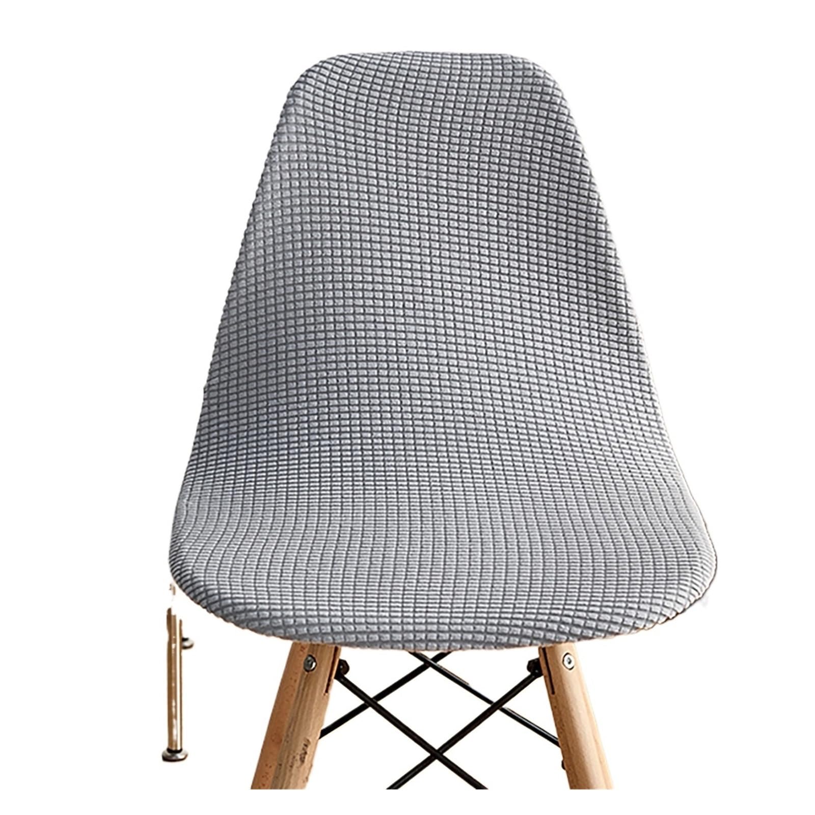 CIOPLJHKL Jacquard Waterproof Shell Chair Cover Short Back Covers Adjustable Dining Room Seat For Bar Party for Hotel, Banquet(Color6)