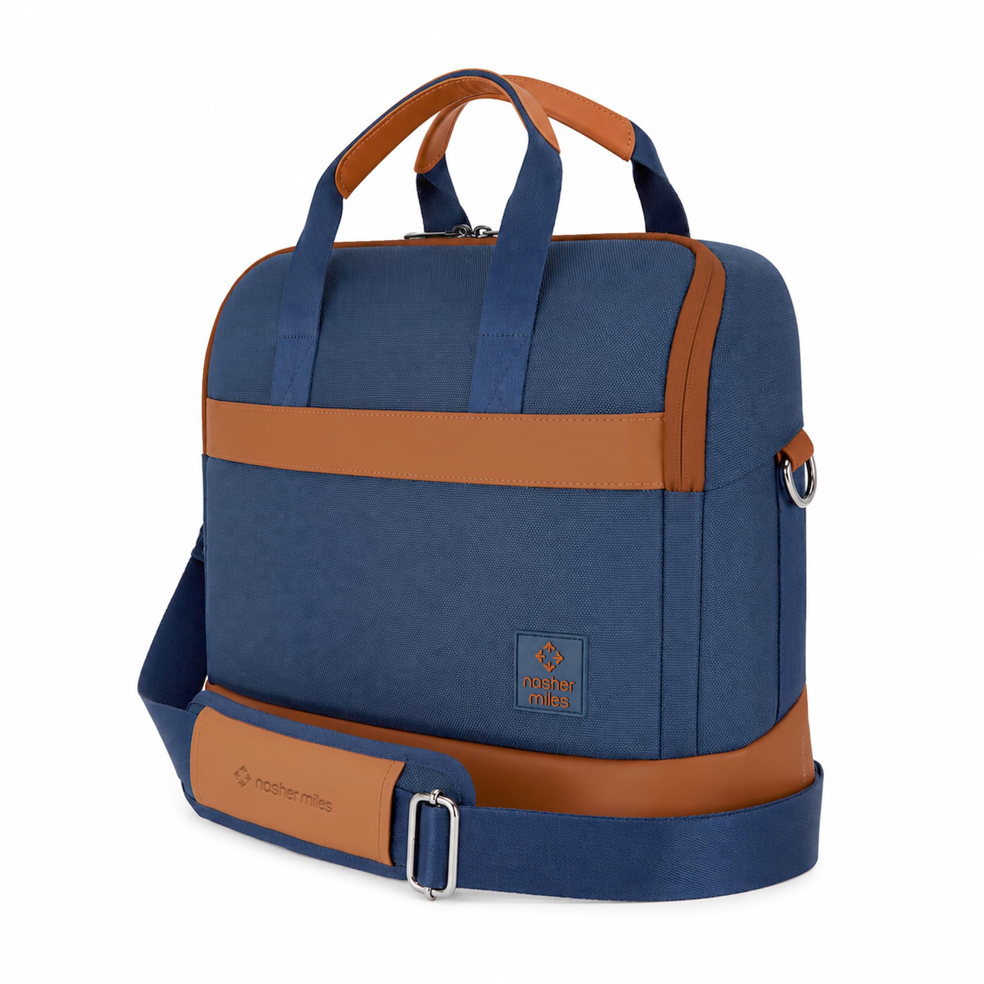 nasher miles Briefcase & Messenger Bag | Lightweight PU & Polyester with Adjustable Strap, Fits Laptop | Ideal for Office & Travel | for Men & Women-picture-30