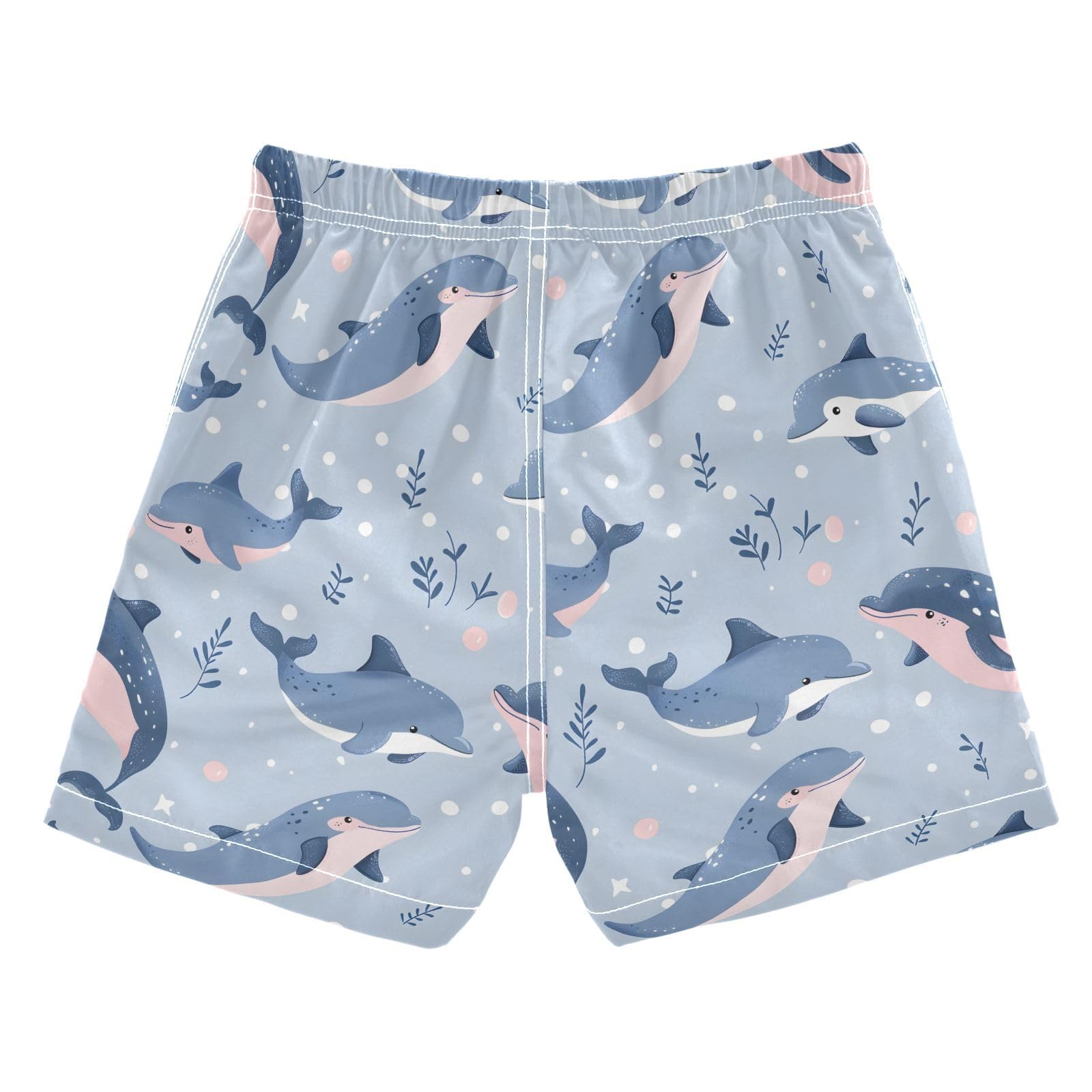 ALAZA Hipster Whale Leaf Boys Quick Dry Beach Board Shorts Kids Swim Trunks Bathing Suit Swimsuit 2T Multicolor