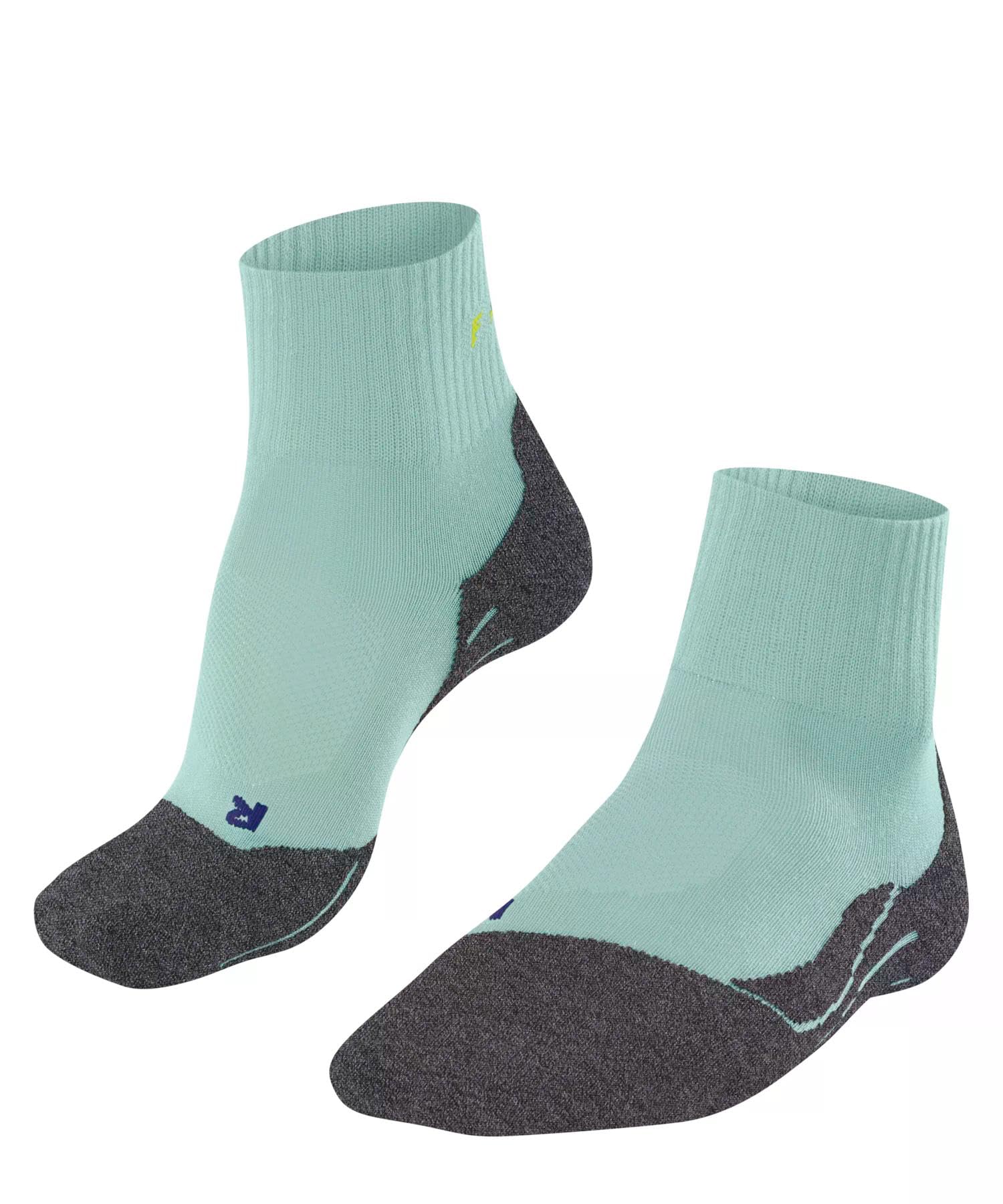FALKE Damen Wandersocken TK2 Explore Cool Short W Sso Lyocell Funktionsmaterial antiblasen dick 1 Paar, Grün Mint 7630, 41-42