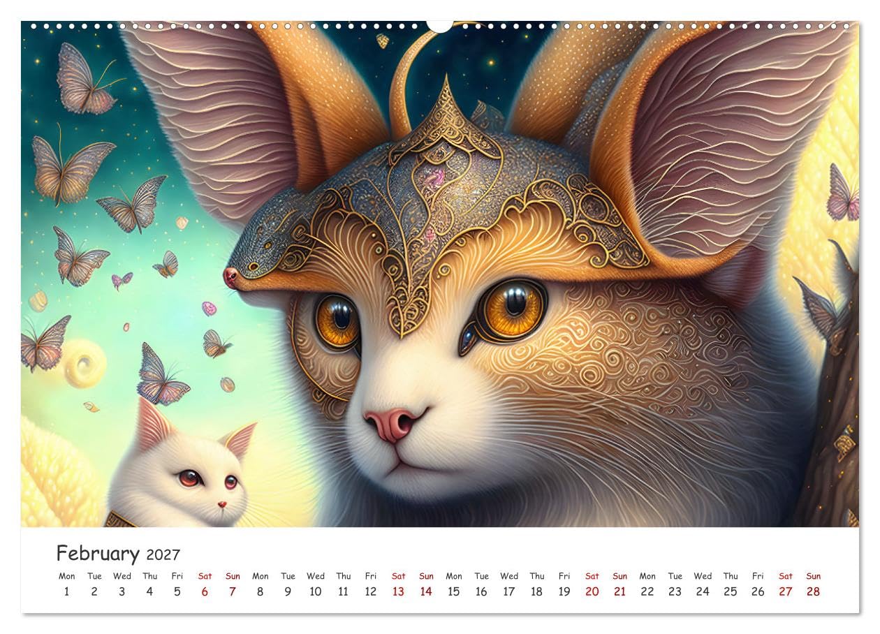Fabulous creatures - In the land of mythical creatures (Wall Calendar 2027 DIN A2 landscape), CALVENDO 12 Month Wall Calendar: Fabulous animals from the land of fantasy