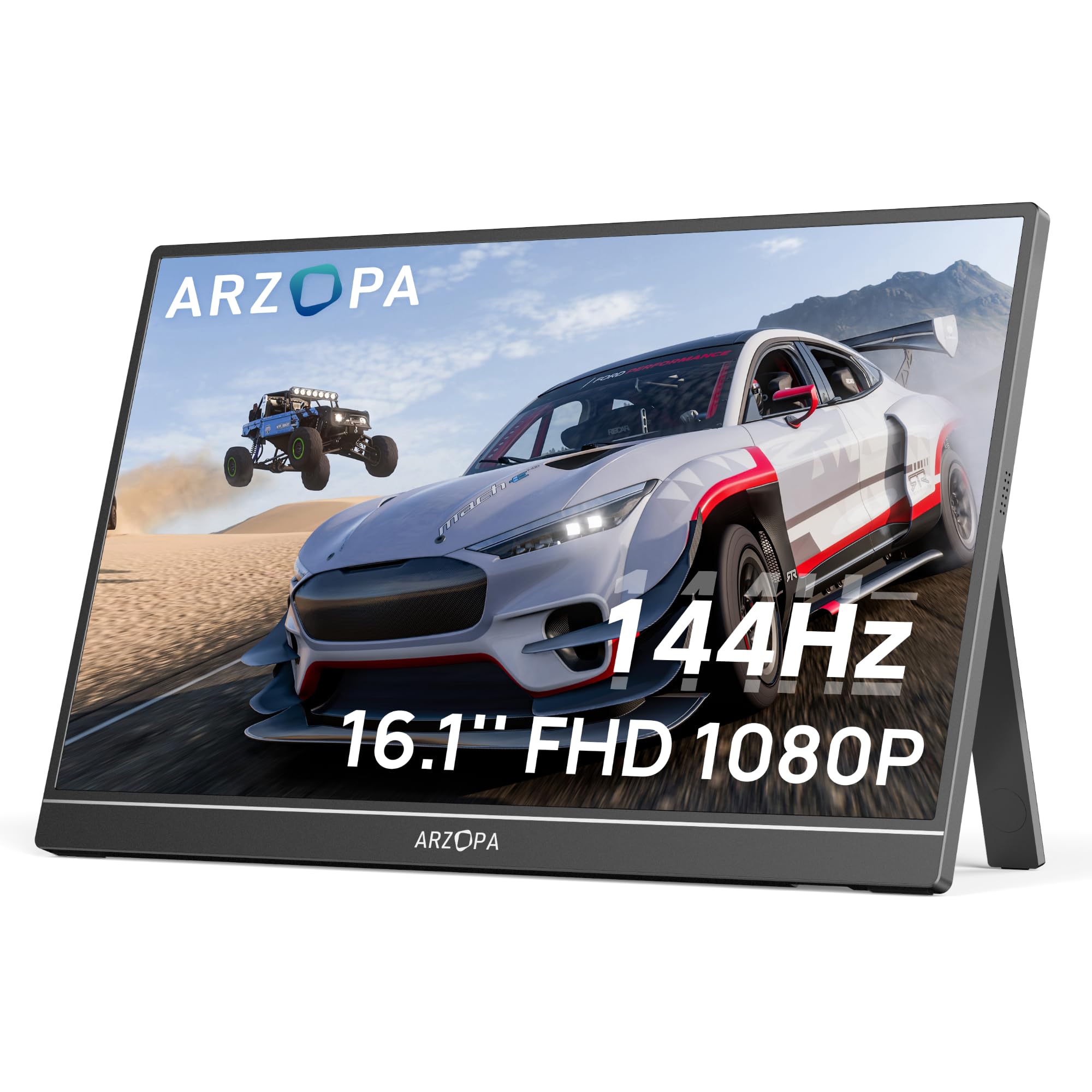 16.1'' 144Hz Portable Gaming Monitor, 106% sRGB 1080P FHD Kickstand Portable Monitor with HDR, Ultra Slim, Eye Care, External Second Screen for Laptop, PC, PS5, Mac, Xbox - Z1FC