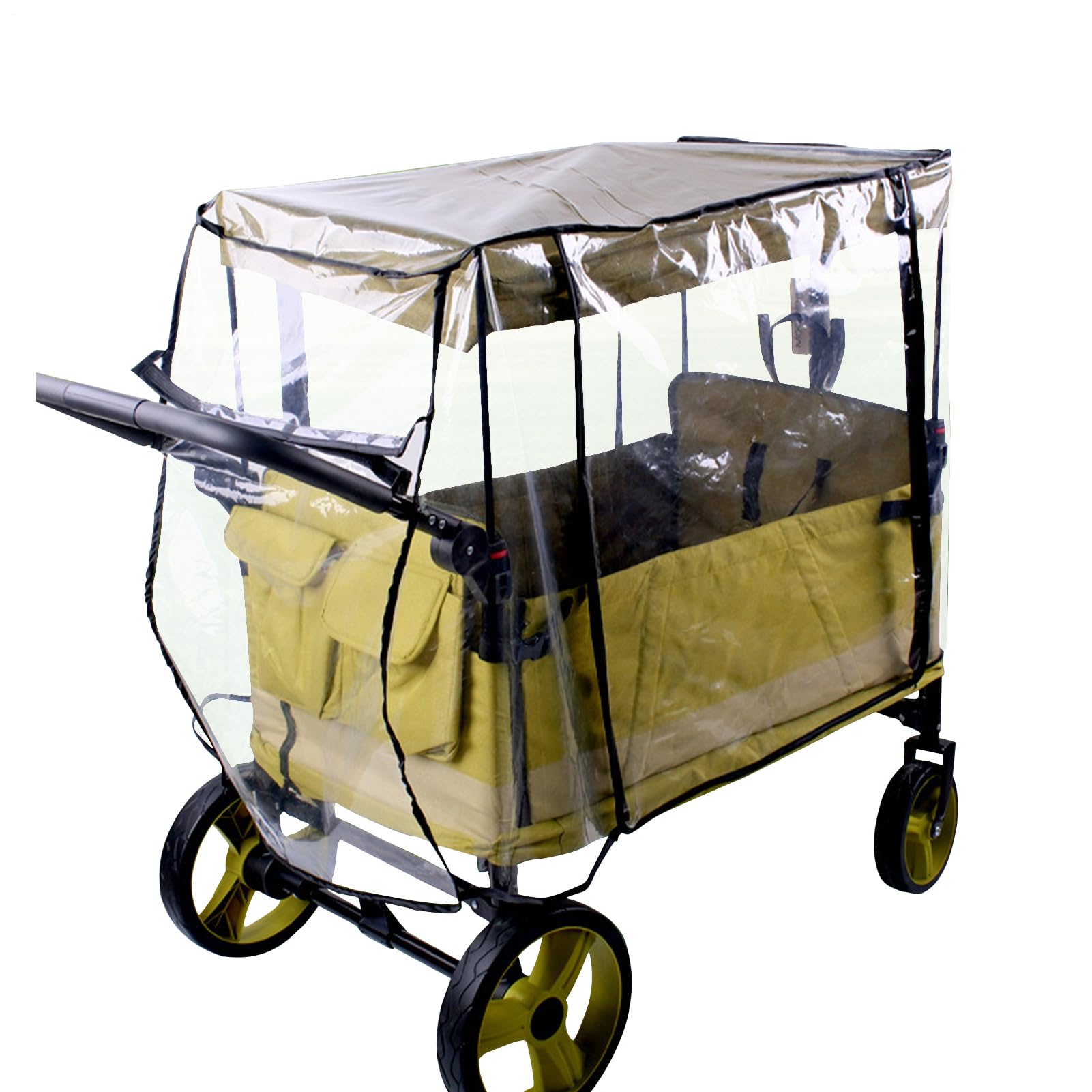 Housse De Pluie Pour Poussette Protection Anti-Vent et Canopée Universelle