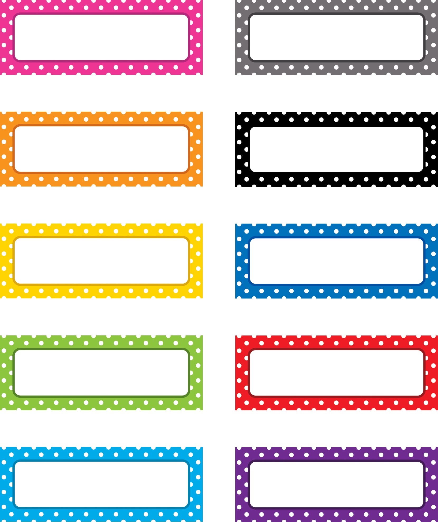 Teacher Created Resources Étiquettes magnétiques à pois 20650