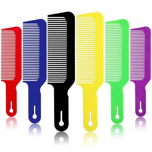 Miniatura 7 de Paquete de 6 peines de peluquería mezcladores, peines de corte de pelo de 9 pulgadas, peines de corte de pelo resistentes al calor para cortes de