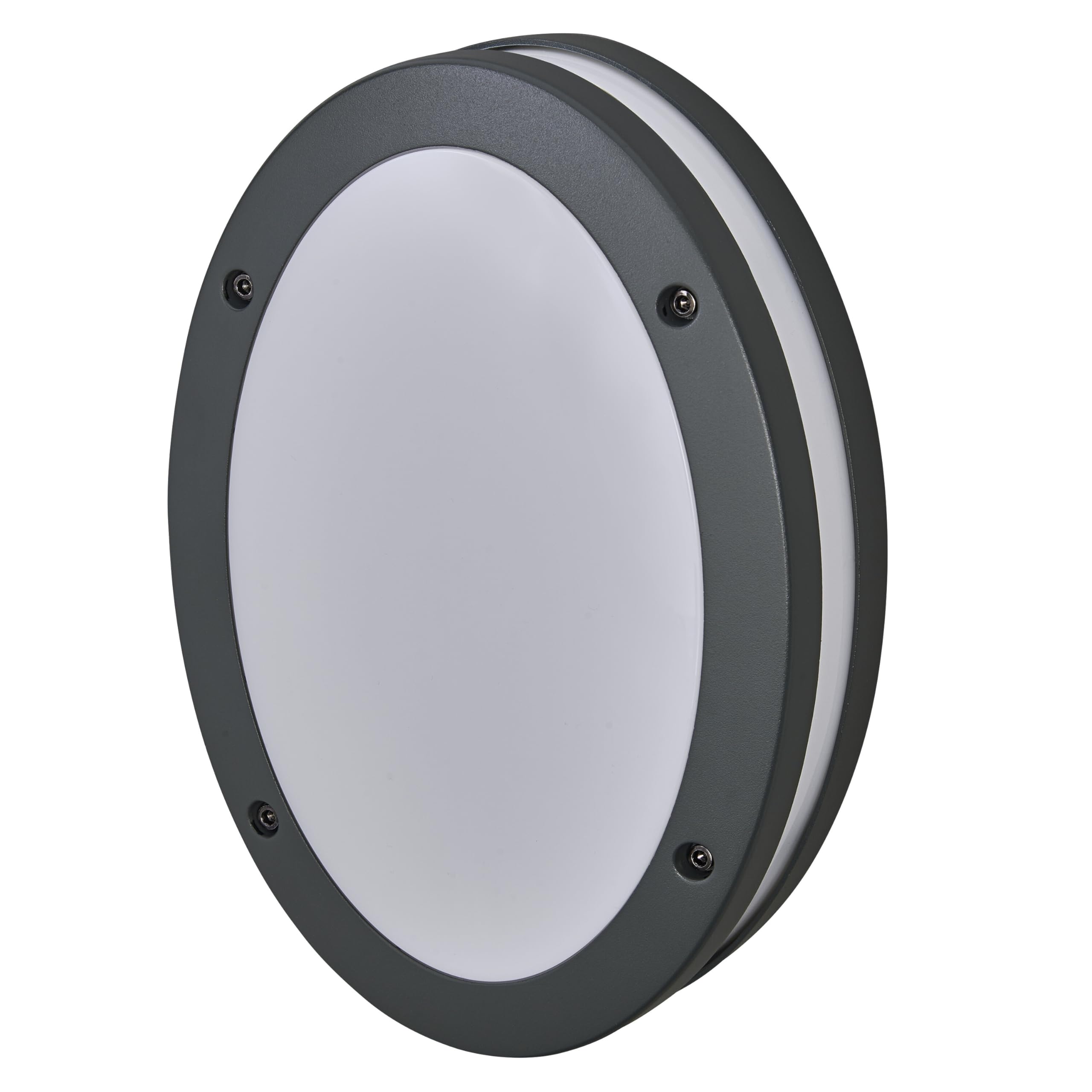 OSRAM Endura Classic ORBI W Outdoor Light, wall Light, E27 Base, Dark Gray, Aluminum, Quick & Easy Installation, matt Diffuser, IP65 Protection, Outdoor use