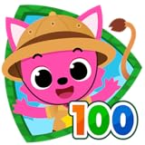 Lernen Sie größere Zahlen (bis zu 100), während Kinder spielen.