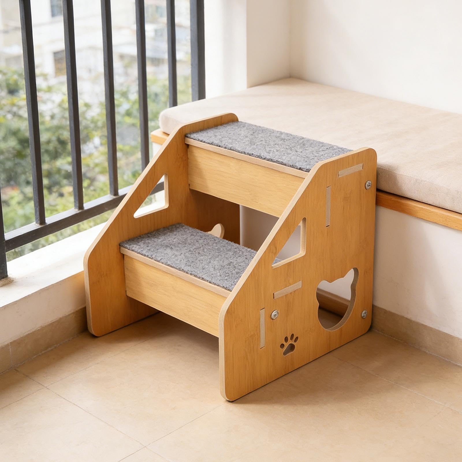 per Animali Cani Gatti per Cani Cuscino Antiscivolo Materiale Leggero per Animali Domestici Adatta per Salotto Camera Da Letto, 2 Livelli