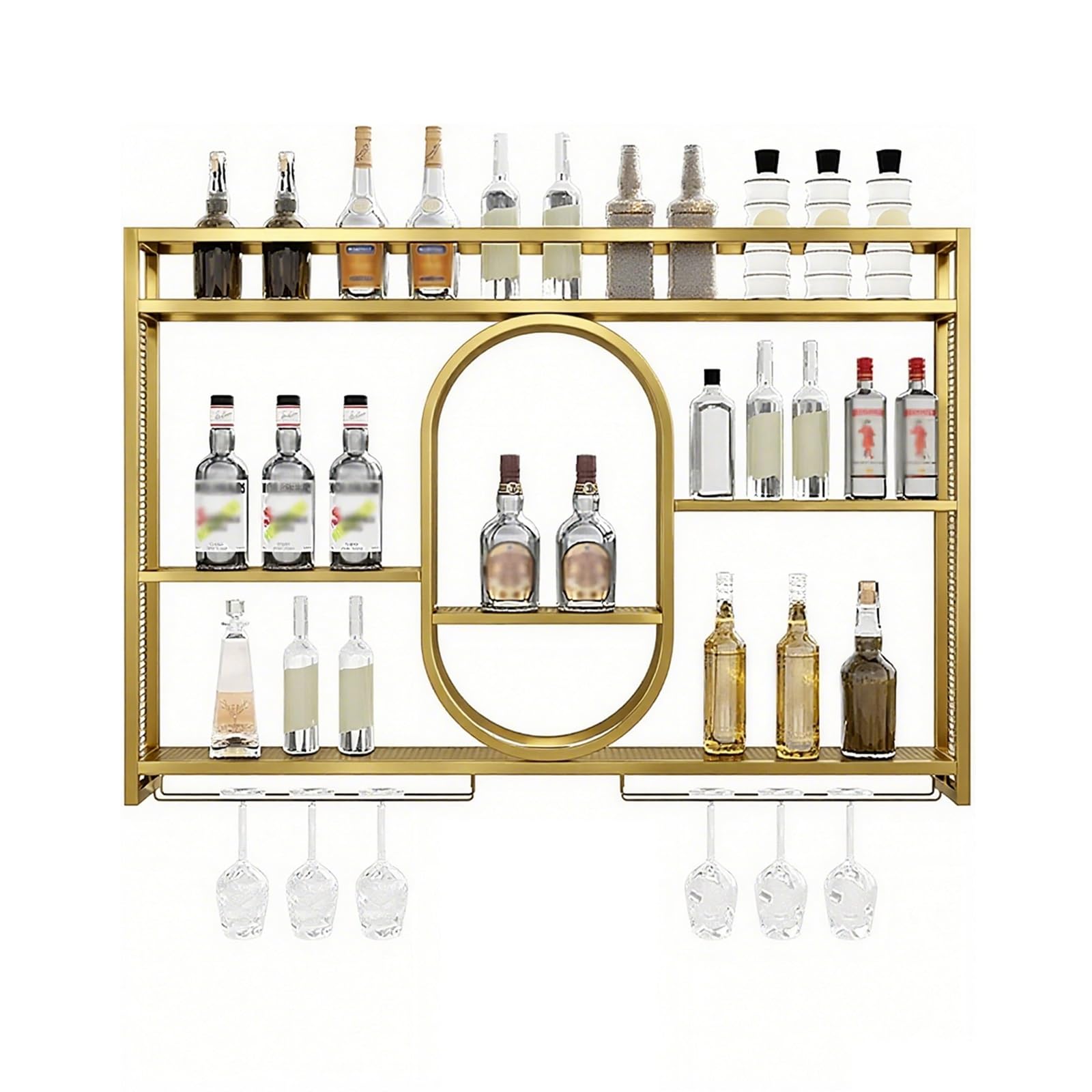 Casier à vin mural compact pour résoudre le manque de place au bar