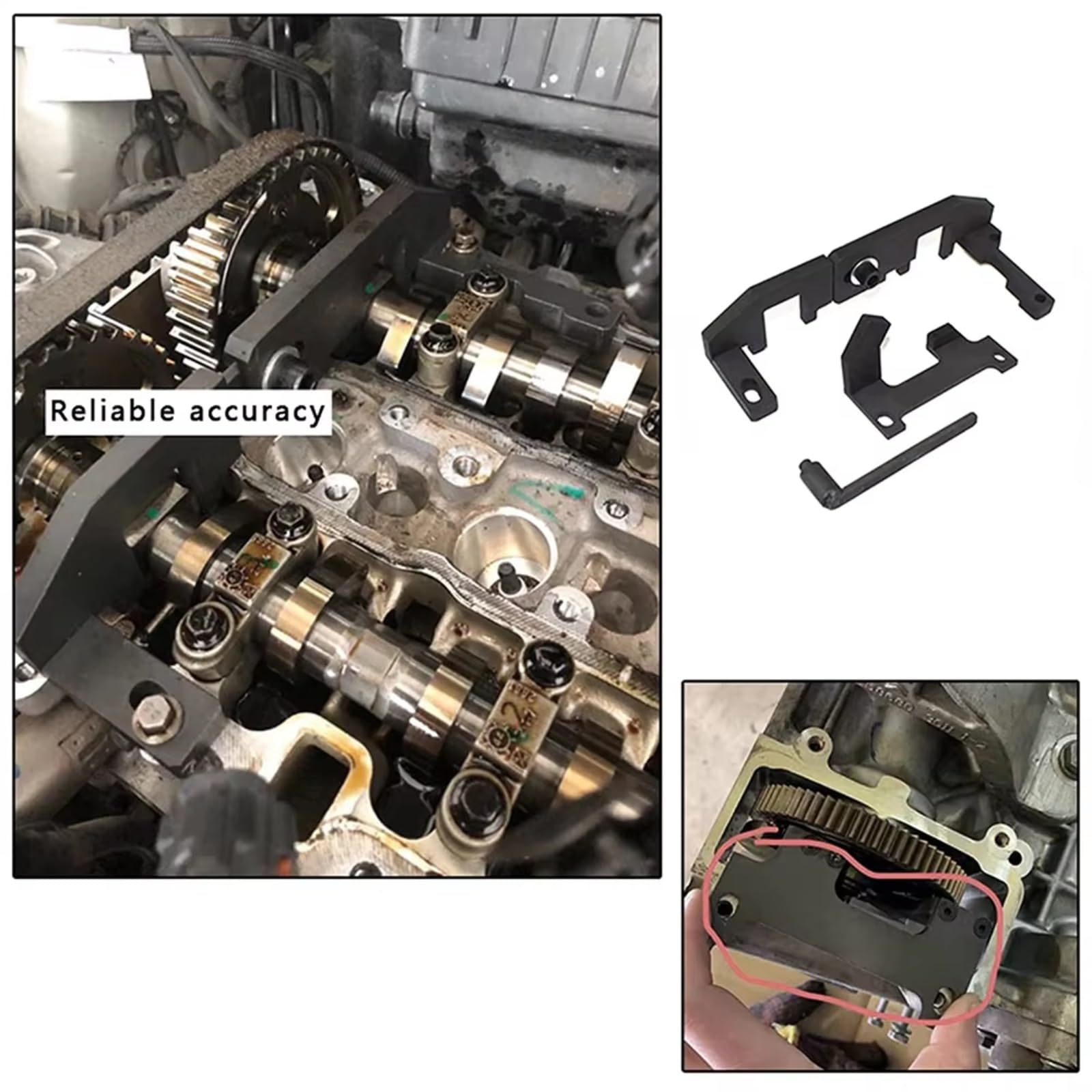 Kit Calado Distribucion Compatible con Citroen para C4 para Cactus 2014-2018 para C-Elysee 2012-2018 1.0VTi 1.2VTi 1.2 E-VTi 1.2 PureTech VTi Herramientas De Sincronización De Motor