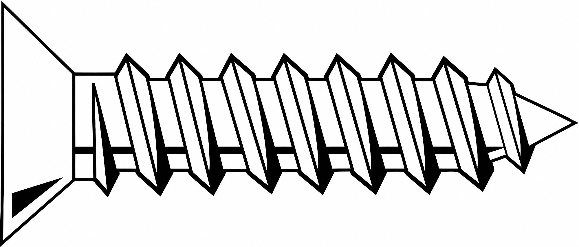 100 Pk,#6 X 3/8 in Plain 18-8 Stainless Steel Tapping Sheet Metal Screw Compatible Flat Head Type,-2040007438