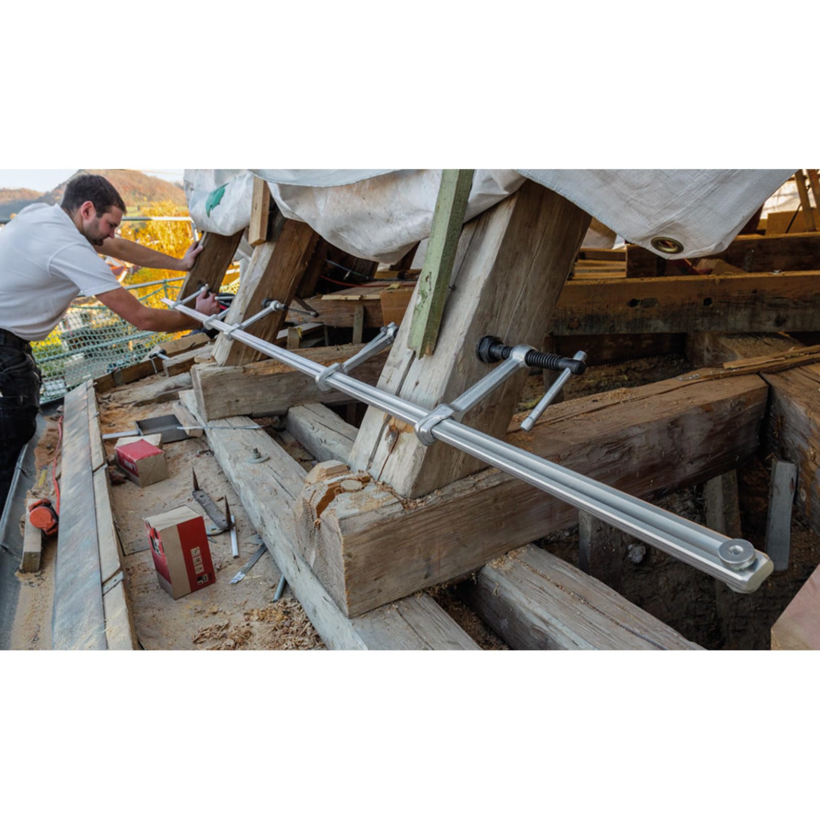 BESSEY Mordaza móvil de alcance 200 mm. para tornillos de apriete Bessey GSV - Strumento Professionale di Serraggio e Fissaggio