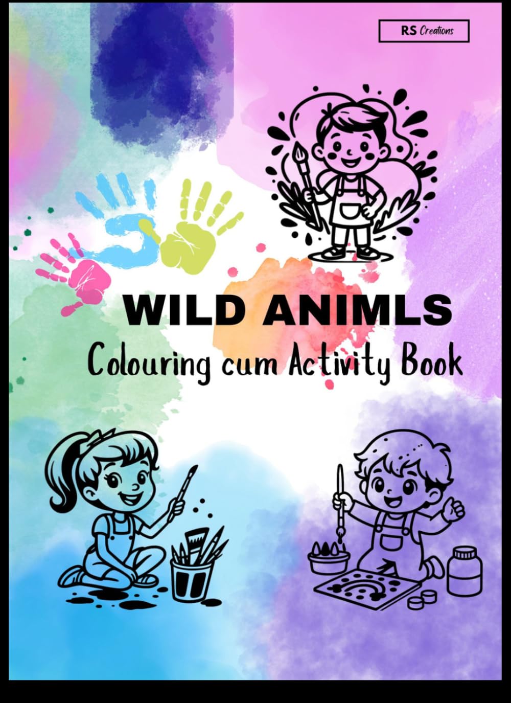 Wild Animals Colouring cum Activity Book