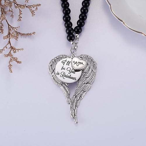 Miniatura 2 de Abalorio conmemorativo para automóvil, regalo de condolencia, recuerdo de abuela, espejo retrovisor, accesorios para colgar, ángel de la guarda