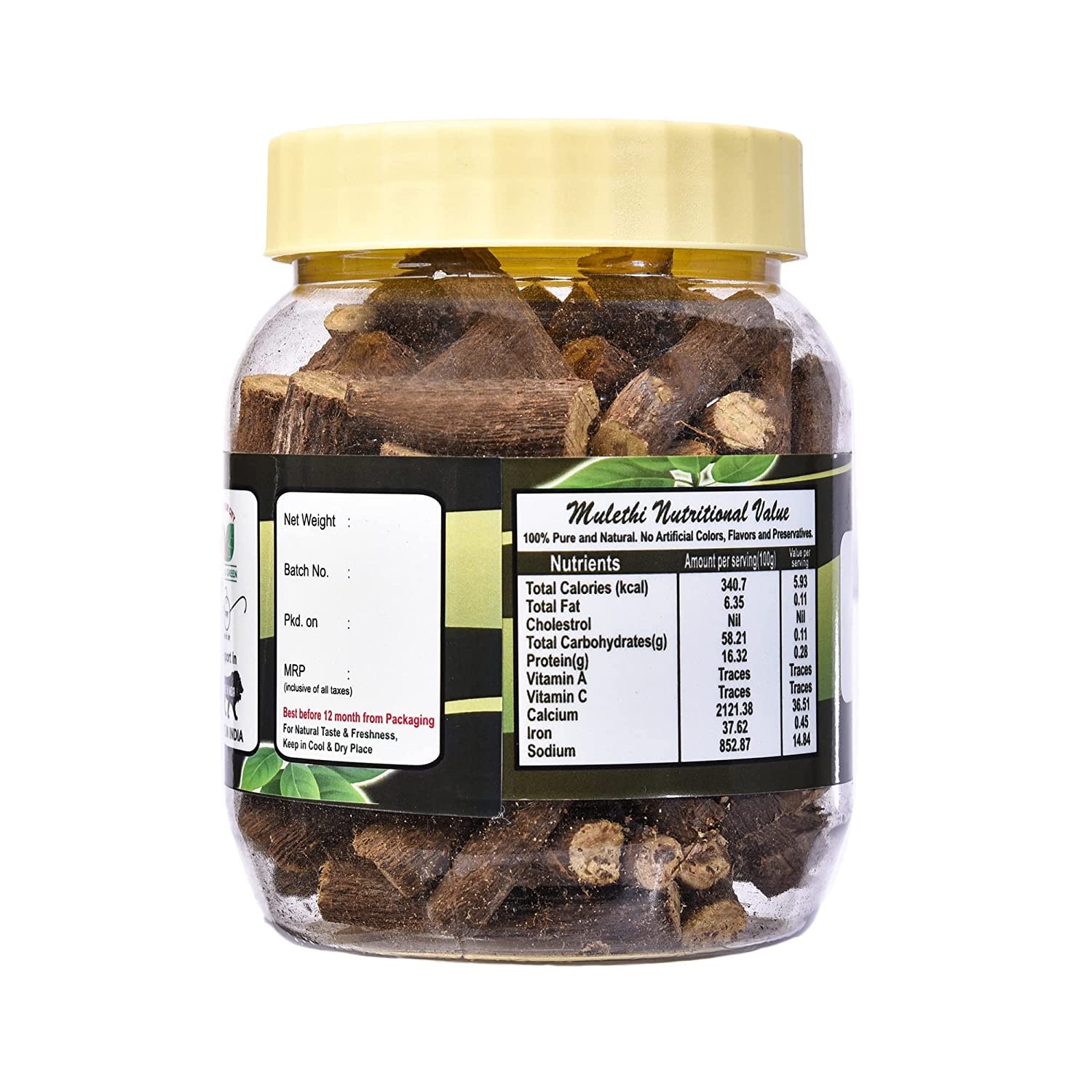 TRH Mulethi Root Stick for Eating - Licorice Root - Athimathuram - Jesthamadh for Health Care - 100gm — Amazon image 3