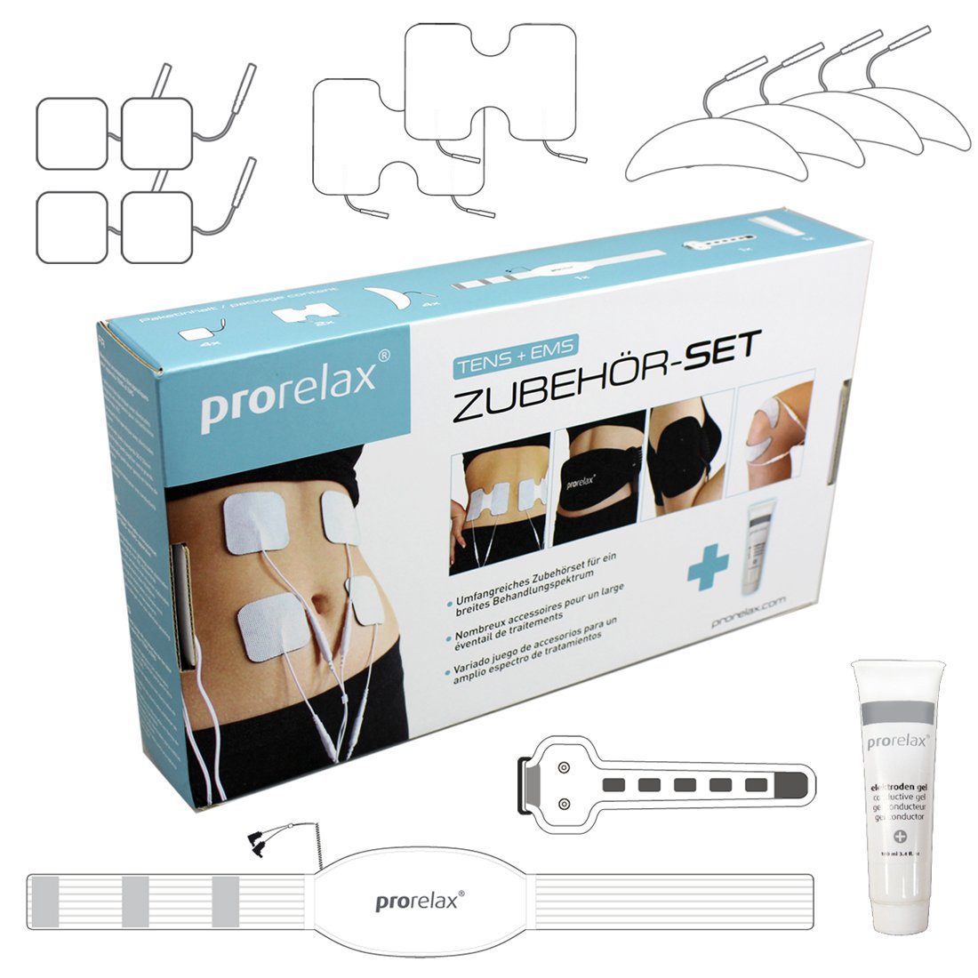 prorelax - Accessories Set for TENS+EMS devices