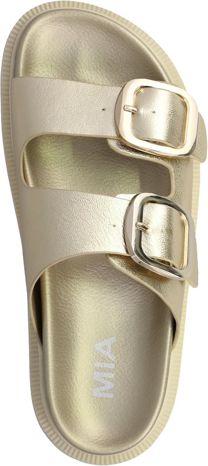 MIA Women's Gen Double Buckle Slide Sandals - Image 4