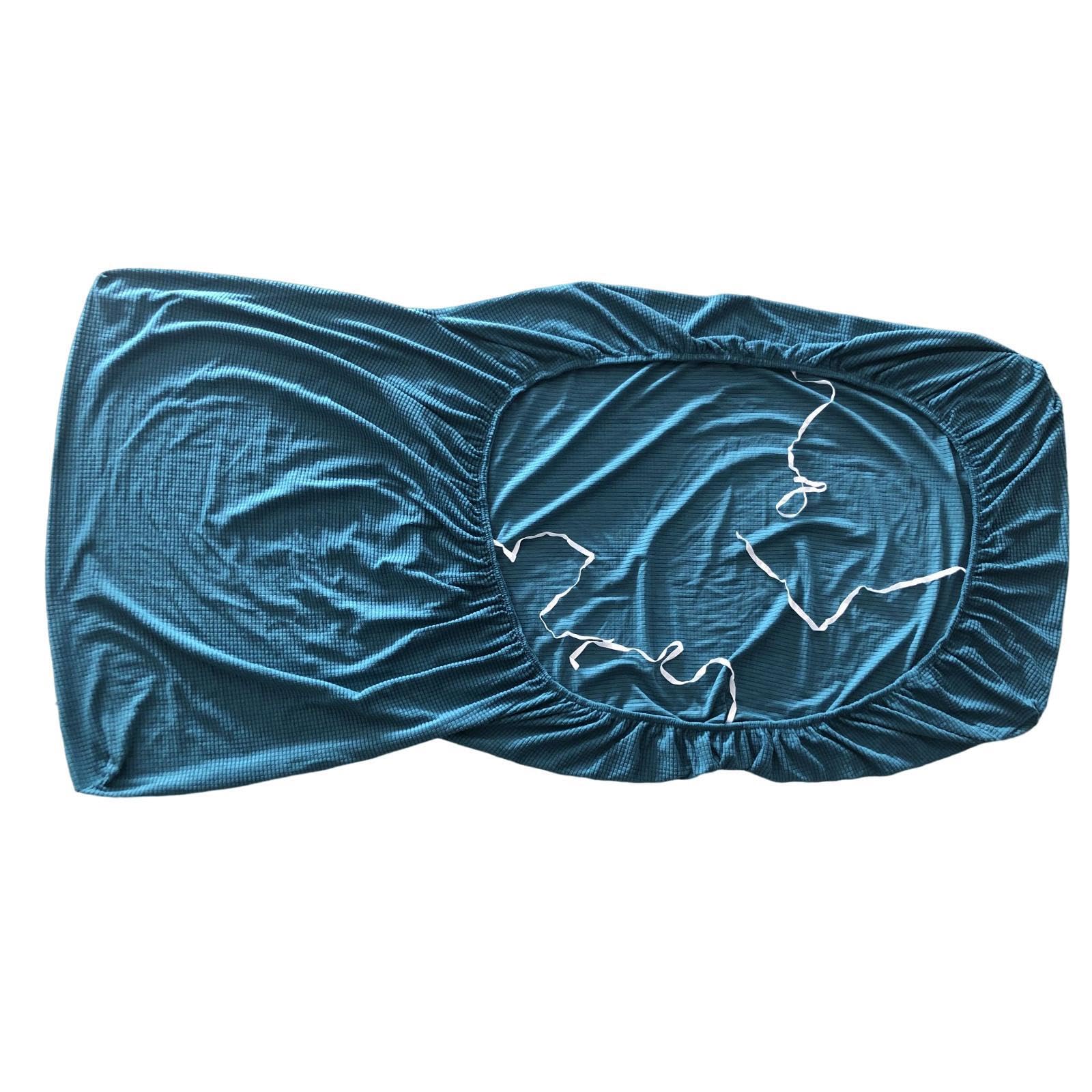 QIXCXAZ Polished Bedroom Armless Chaise Indoor Slipcover Cozy Living Room Chaise Cover Polyester Fabric Designed For Stylish Comfort Cover Indoor Chair, Blue