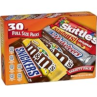 Vista 1 de M&M'S, SNICKERS, 3 MUSKETEERS, SKITTLES & STARBURST - Mezcla de mezcla de dulces de chocolate de tamaño matrimonial de 56.11 onzas, caja de 30