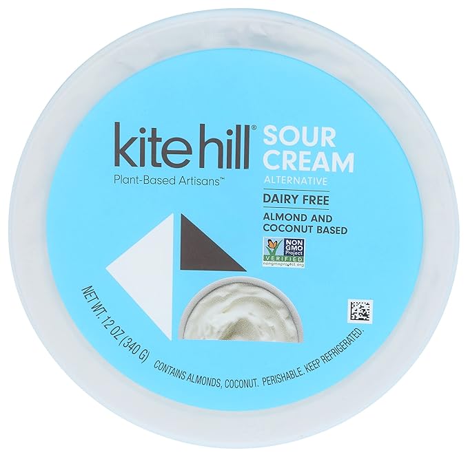 Kite Hill Plant Based Sour Cream, 12 OZ Grocery & Gourmet