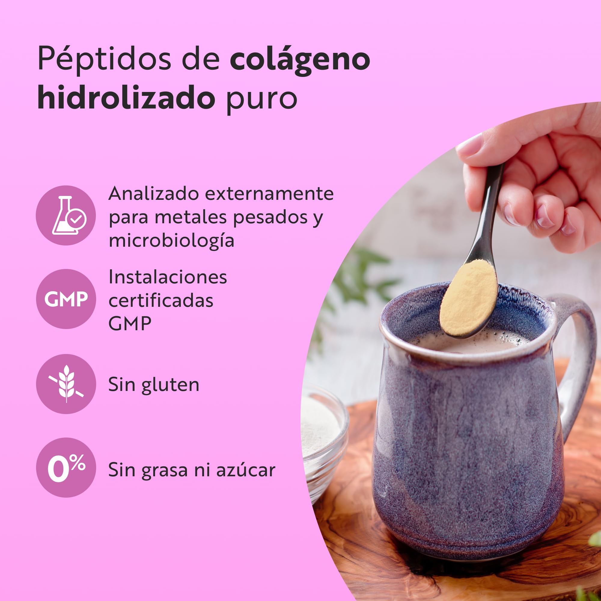 Nutravita Colágeno Hidrolizado en Polvo 500g - 50 Porciones Colageno Peptidos, Sin Sabor - Collagen Peptides Tipo 1 - Péptidos de Colageno Hidrolizado Bovino con 8 Aminoácidos Esenciales