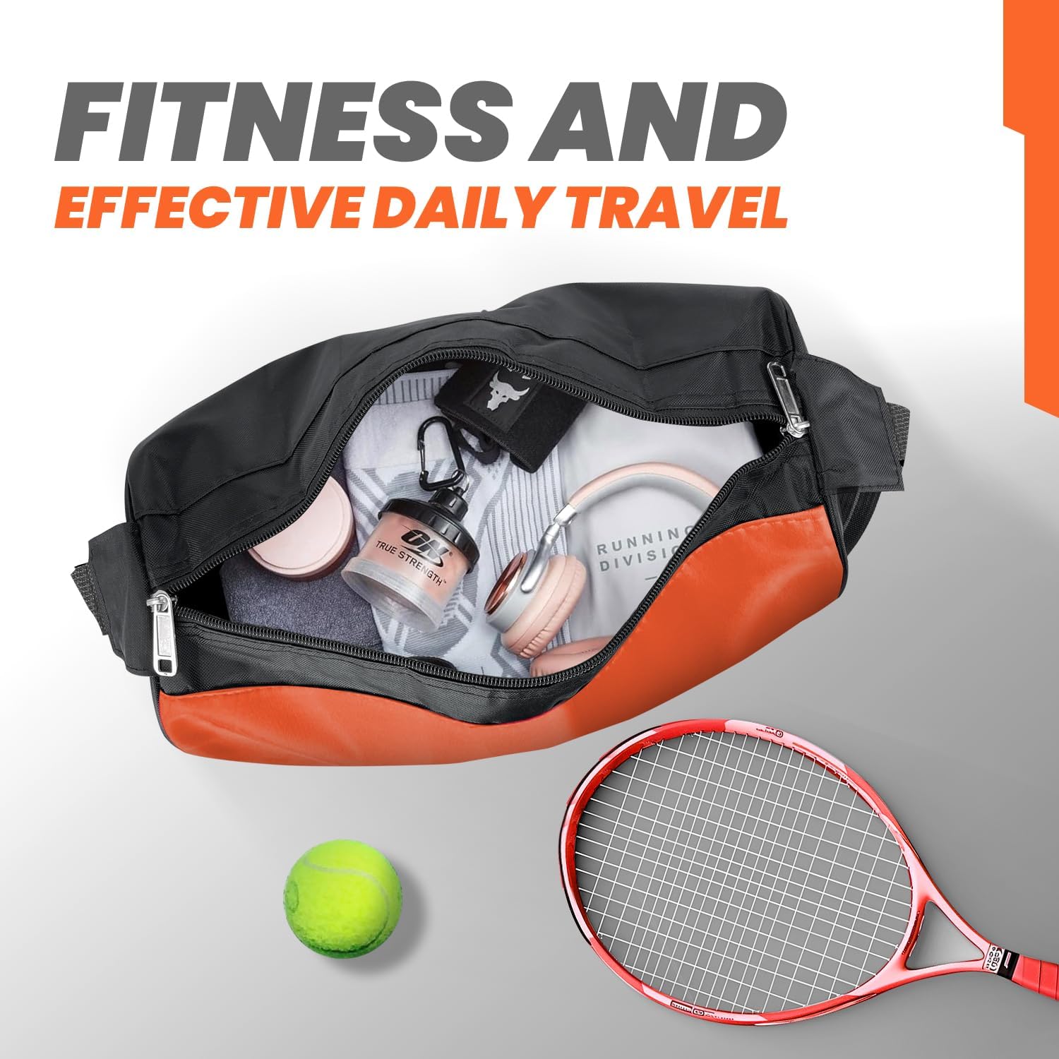 C&F BOGMOST Small Travel Duffel Bag Foldable Waterproof Gym Bag for Gym Beach Swim Bag Men Women Lightweight Oxford Cloth Sports Bag - Image 4