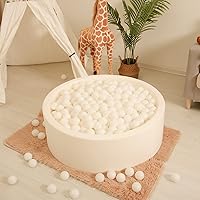 Vista 24 de Bolas de pozo de bolas Realhaha 50 100 200 500 Bolas de juego de plástico para bebés, niñas, niños pequeños, tienda de campaña, piscina, sala