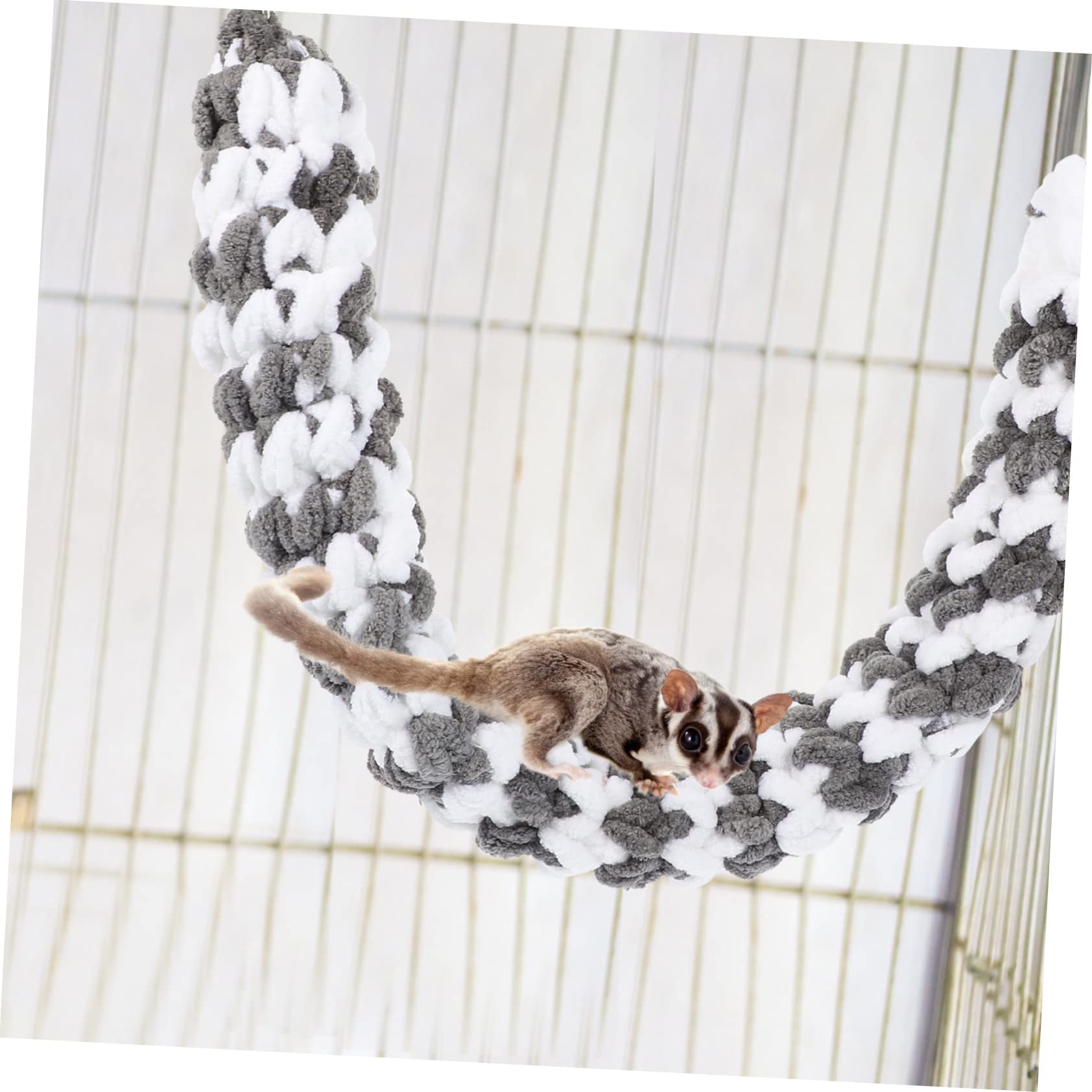 Angoily 5pièces Corde à Grimpe pour Hamster Et Petits Animaux Jouet pour Enrichissement Et Exercice Décoration Suspendue pour Cage Améliore Équilibre Et Le