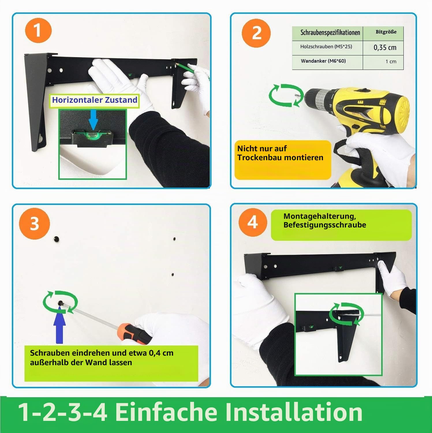 1U 19 Zoll Hochleistungs-vertikales wandmontierbares Rack und 125 lb wandmontierbares Server-Rack | Wandhalterung für 48,3 cm (19 Zoll) Daten- und Netzwerkgeräte, unterstützt bis zu 56 kg (1U150)