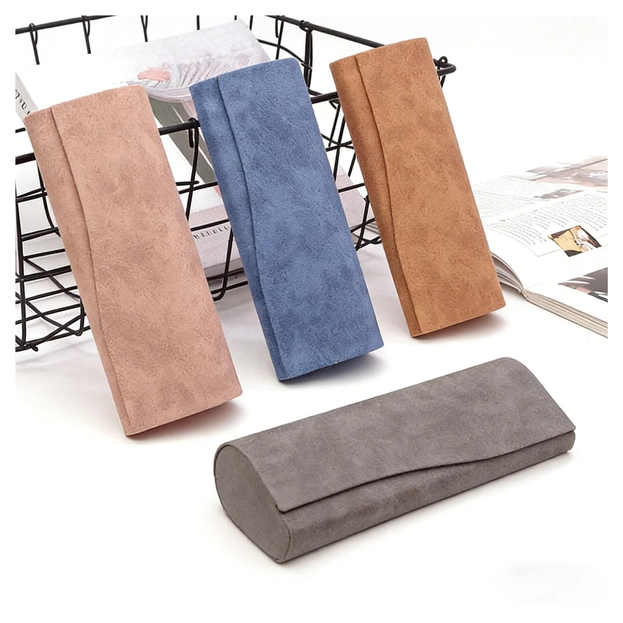 Custodia Occhiali Rigida Custodia rigida for occhiali for da donna for uomo for pieghevole in pelle PU anti-estrusione portatile for sole