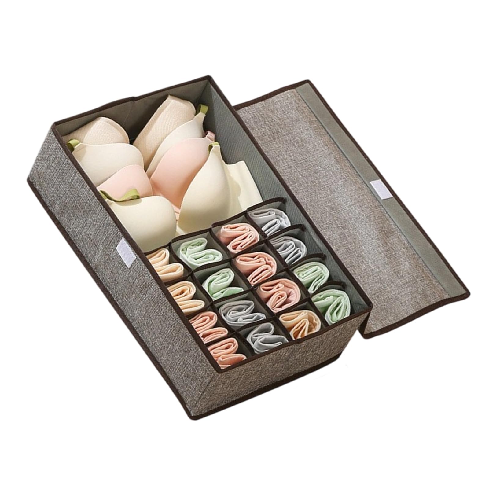 carotoe Portable Nonwoven Undergarment Box with Ventilated Panels for Compact Spaces Reinforced Structure Storage Box
