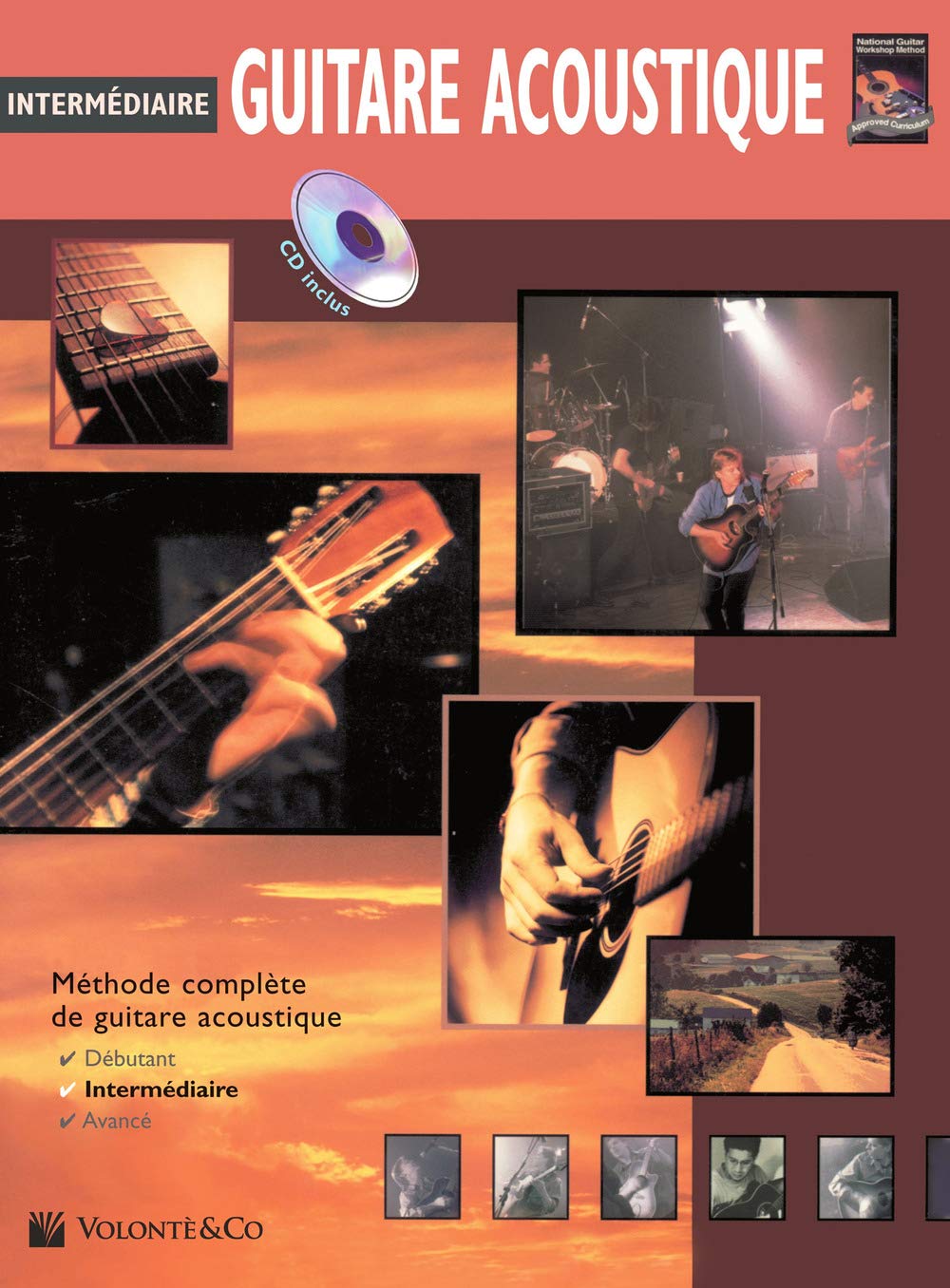 Guitare acoustique intermédiaire recueil CD pour maîtriser les accords