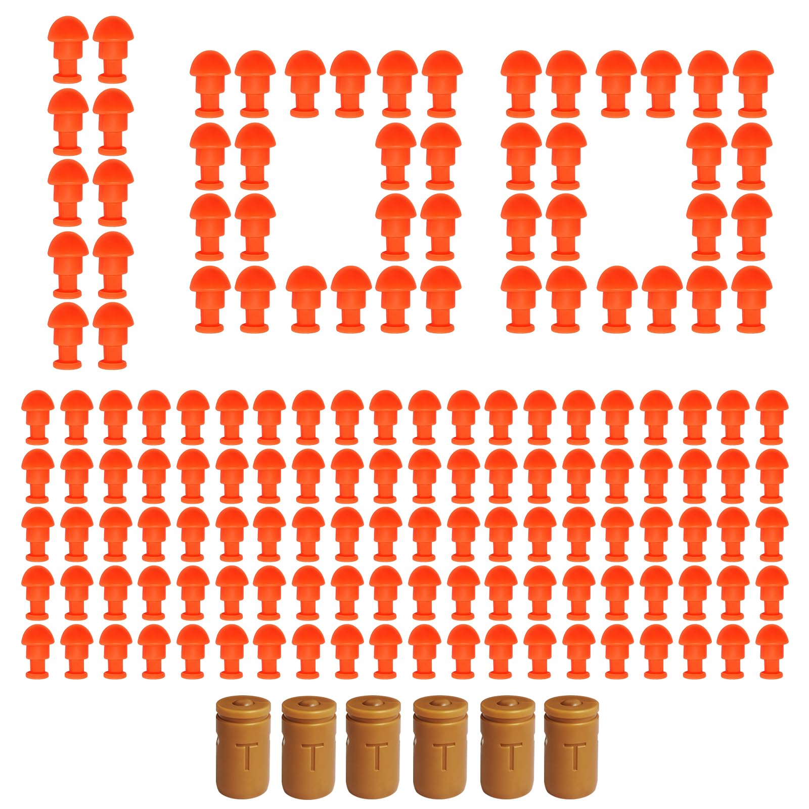 Tcxomino Automatic Shell Ejecting Toy Gun Supplementary Soft Bullets Included 100 Soft Bullets & 6 Shells