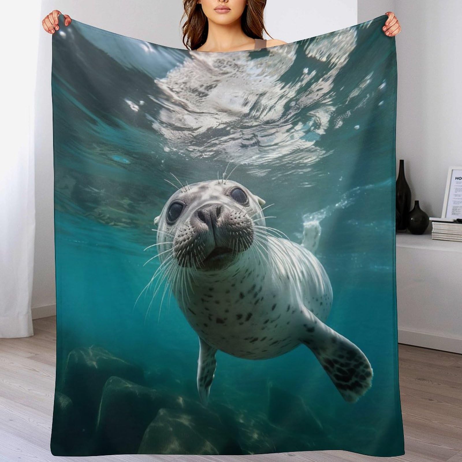 Couverture polaire flannel douce 150x200cm thermique pour lit et canapé