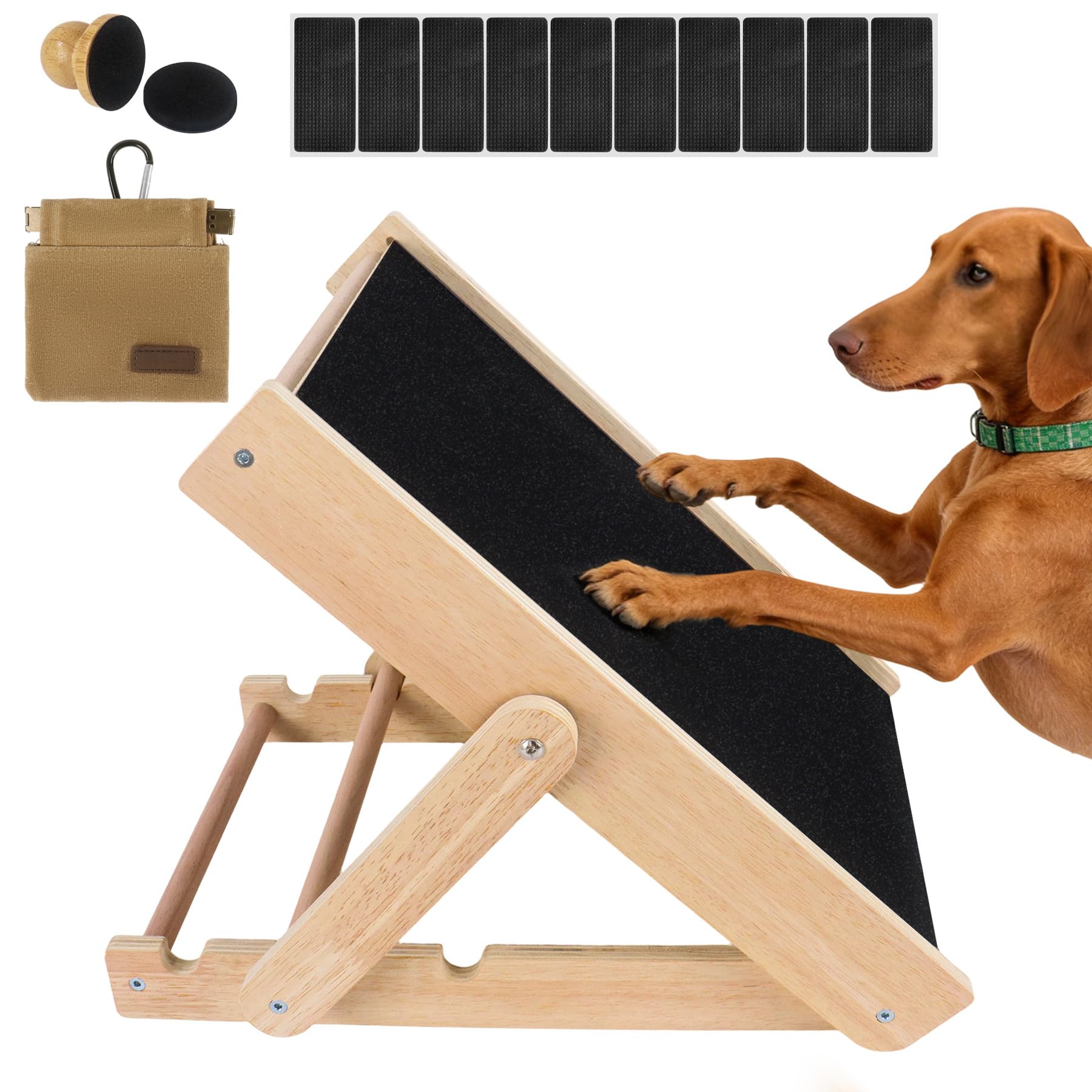 Photo 1 of Dmnnlp Dog Nail Scratch Board with Treat Pouch & Non-Slip Pad, Wooden Scratch Pad for Nail Trimming, Alternative to Clippers for Dogs Who Hate Nail Cutting, Safe and Easy Care