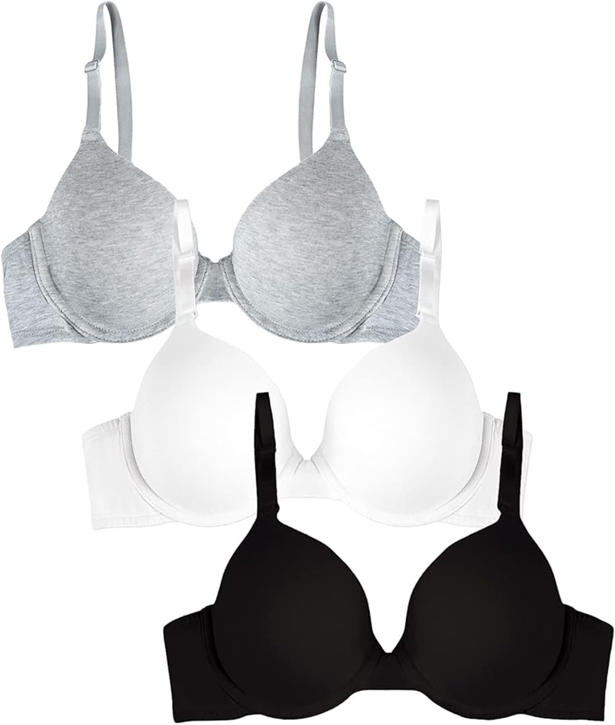 Women's Smooth Cotton T-Shirt Bra - Ultra-Soft, Flexible, and Invisible Under Tees