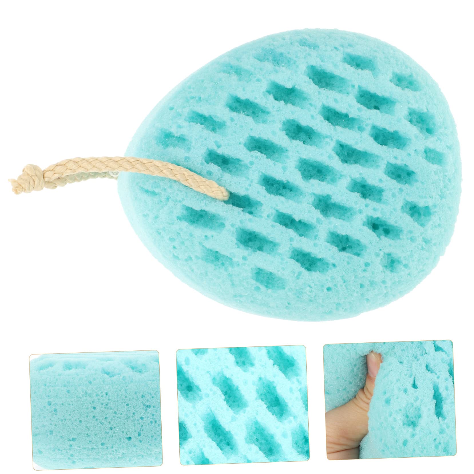 Housoutil 3 Piezas Bola De Baño Esponja Exfoliante De Baño Ducha Uso Esponja Puf Exfoliante Malla Para Depurador De Cuerpo Esponjas De Baño Para Ducha Lufa Puff Suave Perder Dacrón